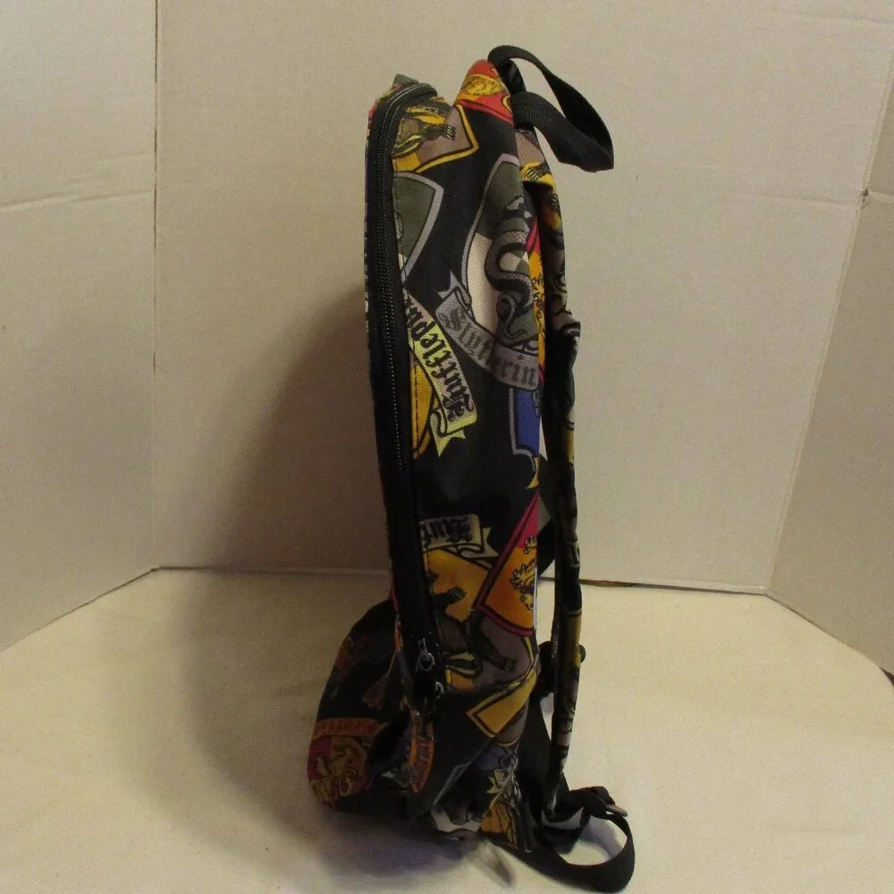 Harry Potter Backpack Men Medium Black Yellow Red Blue Top Zip School Hotel Bag